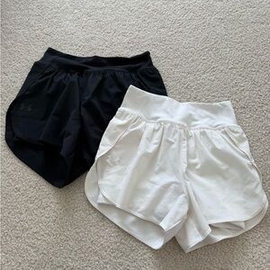 Under Armour Women's Athletic Shorts in Black and White
